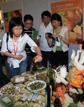 Økologisk mad på Biofach i Shanghai